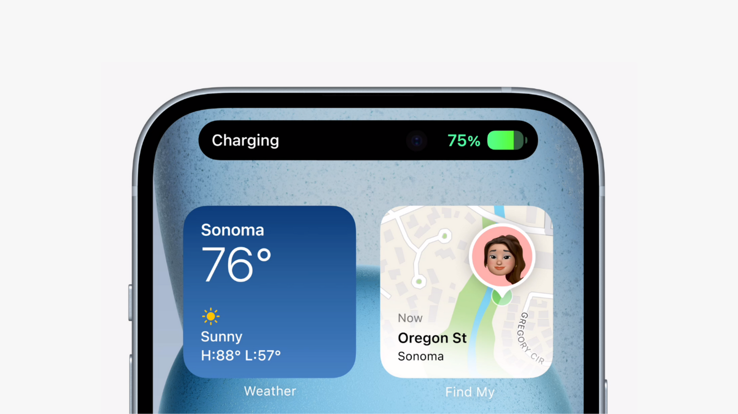 Dynamic Island xuất hiện trên iPhone 15 và iPhone 15 Plus